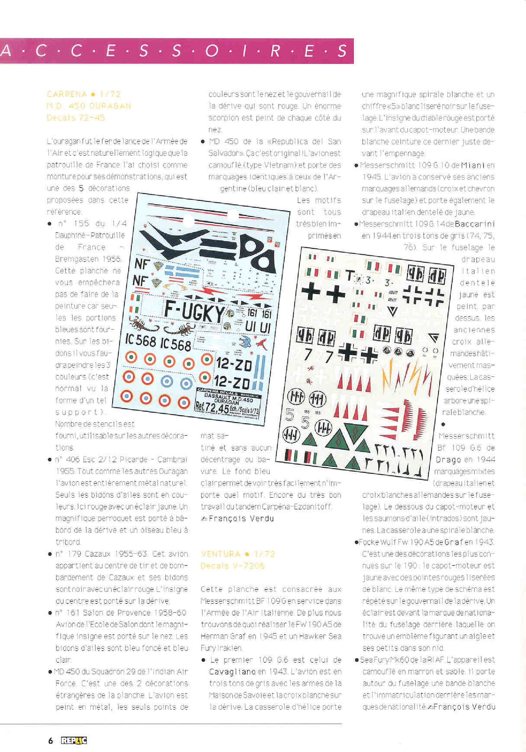 Replic 007 - He 219, FIAT G-50, F-89 Scorpion